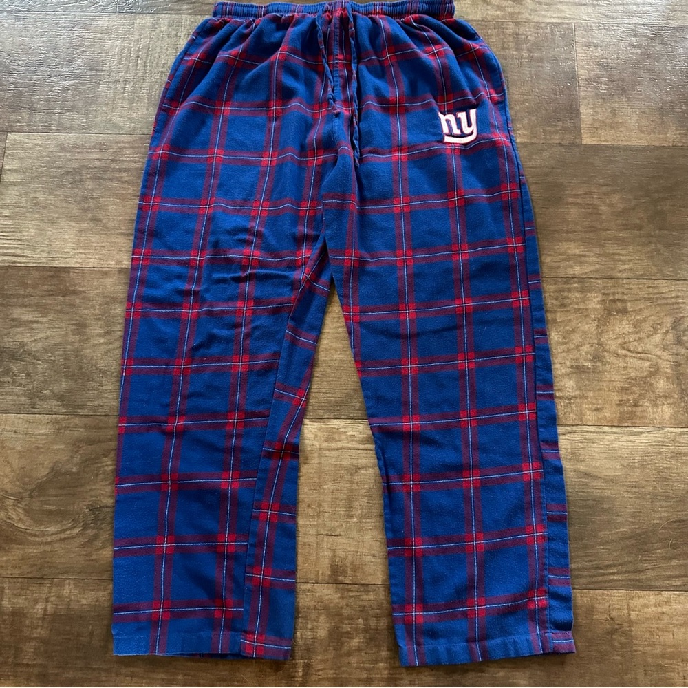 NFL NY Giants plaid pajama pants